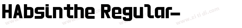 HAbsinthe Regular字体转换